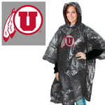 Wholesale-Utah Utes Rain Poncho