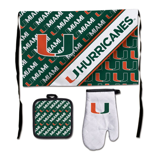 Miami Hurricanes Barbeque Tailgate Set-Premium