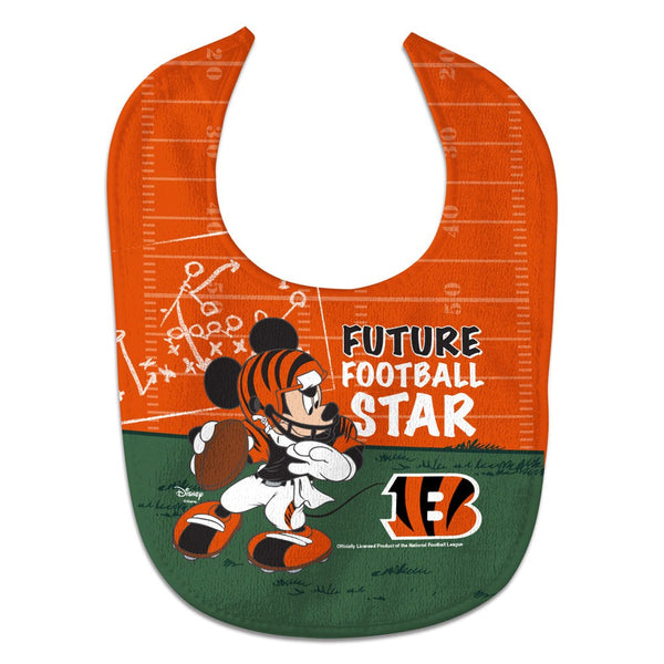 Cincinnati Bengals / Disney Mickey Mouse All Pro Baby Bib