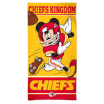 Kansas City Chiefs / Disney Mickey Mouse Spectra Beach Towel 30"  x 60"