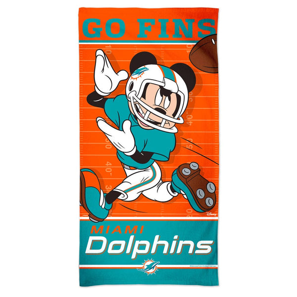 Miami Dolphins / Disney Spectra Beach Towel 30"  x 60"