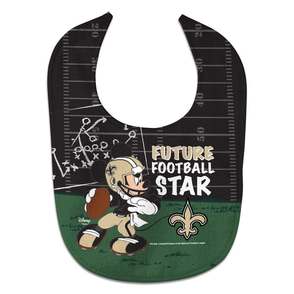 New Orleans Saints / Disney Mickey Mouse All Pro Baby Bib