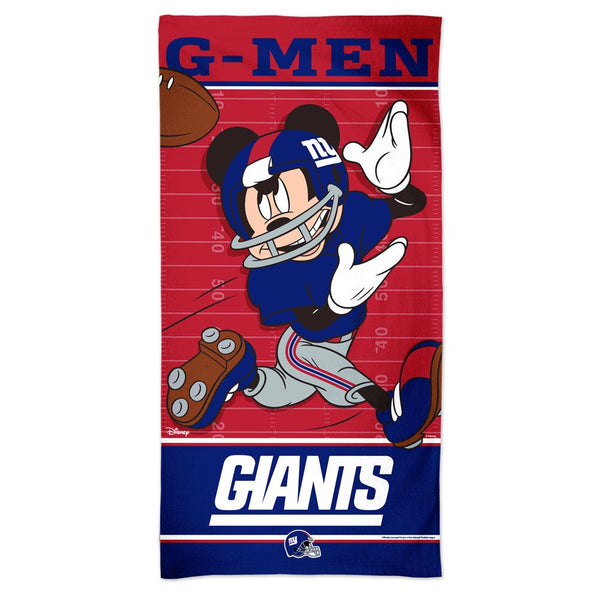 New York Giants / Disney Mickey Mouse Spectra Beach Towel 30"  x 60"
