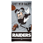 Las Vegas Raiders / Disney Mickey Mouse Spectra Beach Towel 30"  x 60"