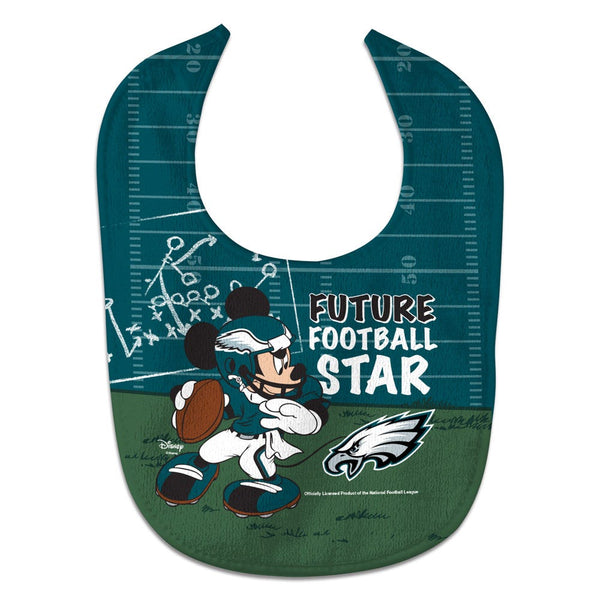 Philadelphia Eagles / Disney Mickey Mouse All Pro Baby Bib