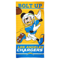 Los Angeles Chargers / Disney Spectra Beach Towel 30"  x 60"