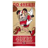 San Francisco 49ers / Disney Spectra Beach Towel 30"  x 60"