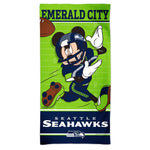 Seattle Seahawks / Disney Mickey Mouse Spectra Beach Towel 30"  x 60"