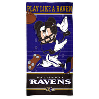Baltimore Ravens / Disney Mickey Mouse Spectra Beach Towel 30"  x 60"