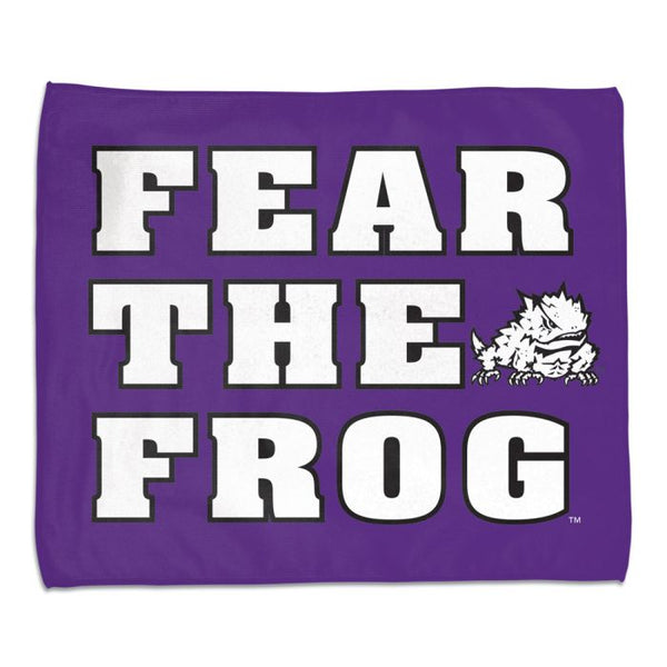 Wholesale-TCU Horned Frogs Rally Towel - Full color