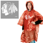 Chicago Blackhawks Rain Poncho