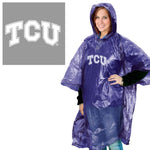 Wholesale-TCU Horned Frogs Rain Poncho