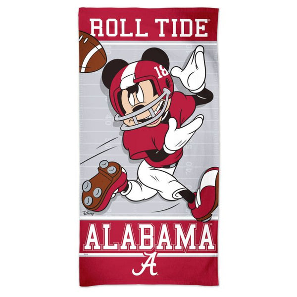 Wholesale-Alabama Crimson Tide / Disney MICKEY MOUSE FOOTBALL Spectra Beach Towel 30" x 60"