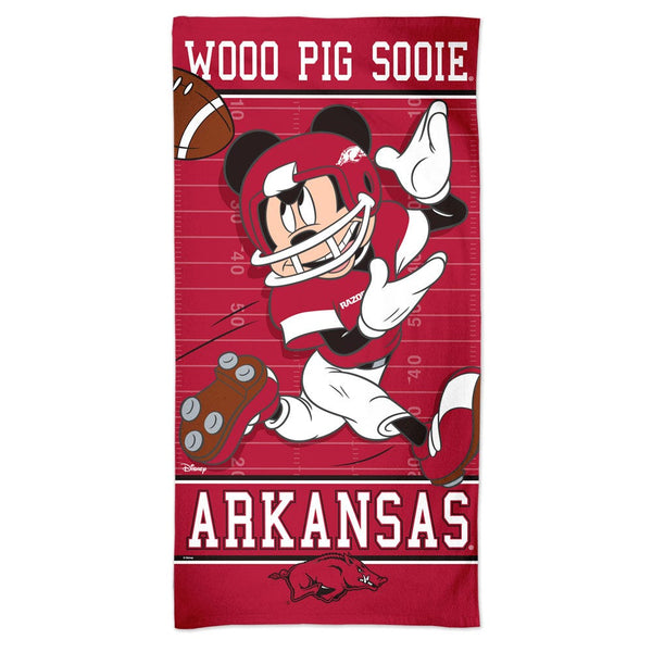 Arkansas Razorbacks / Disney Spectra Beach Towel 30"  x 60"