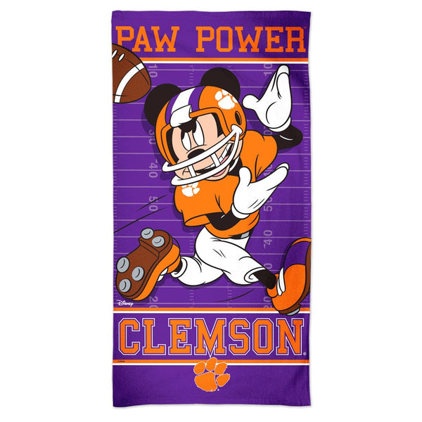 Clemson Tigers / Disney Spectra Beach Towel 30"  x 60"