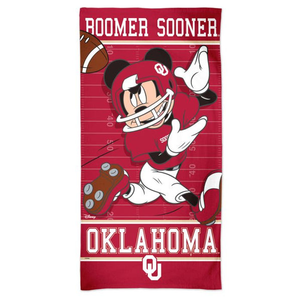 Wholesale-Oklahoma Sooners / Disney Spectra Beach Towel 30" x 60"