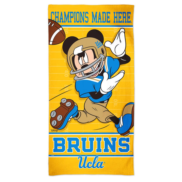UCLA Bruins / Disney MICKEY MOUSE FOOTBALL Spectra Beach Towel 30"  x 60"