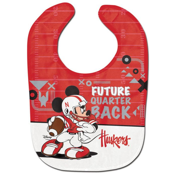 Wholesale-Nebraska Cornhuskers / Disney MICKEY MOUSE FOOTBALL All Pro Baby Bib