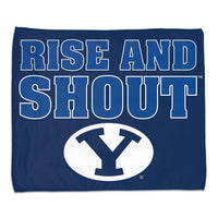 Wholesale-Brigham Young Cougars RISE AND SHOUT Rally Towel - Full color