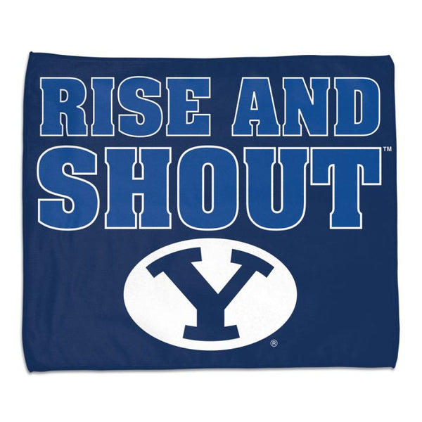 Wholesale-Brigham Young Cougars RISE AND SHOUT Rally Towel - Full color