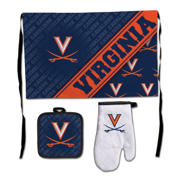 Wholesale-Virginia Cavaliers Barbeque Tailgate Set-Premium