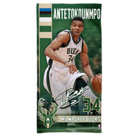 Milwaukee Bucks Spectra Beach Towel 30"  x 60" Giannis Antetokounmpo