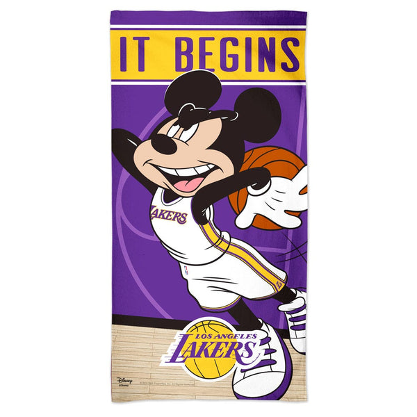 Los Angeles Lakers / Disney Spectra Beach Towel 30"  x 60"