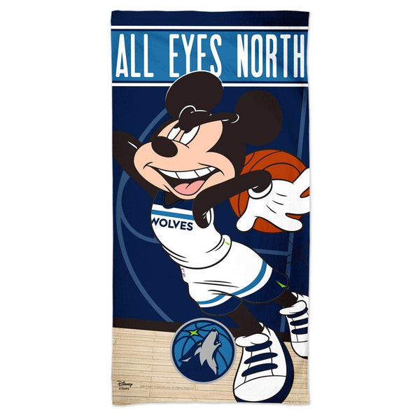 Minnesota Timberwolves / Disney Spectra Beach Towel 30"  x 60"