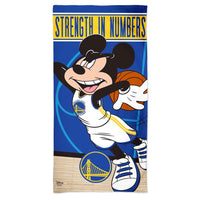 Golden State Warriors / Disney Spectra Beach Towel 30"  x 60"