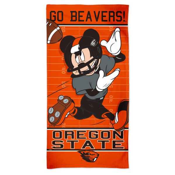 Wholesale-Oregon State Beavers / Disney MICKEY MOUSE FOOTBALL Spectra Beach Towel 30" x 60"