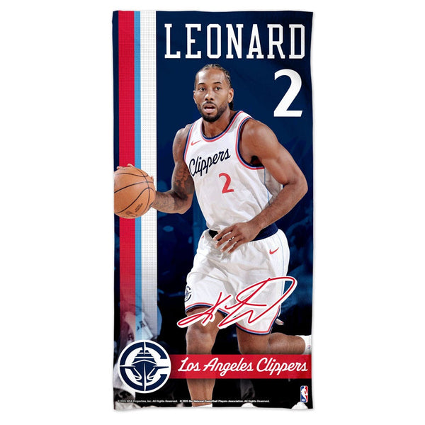 Los Angeles Clippers Spectra Beach Towel 30"  x 60" Kawhi Leonard
