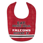 Atlanta Falcons Eat, Drink Milk All Pro Baby Bib