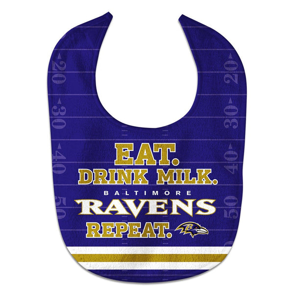Baltimore Ravens Eat Drink Milk All Pro Baby Bib