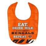 Cincinnati Bengals Eat Drink Milk All Pro Baby Bib
