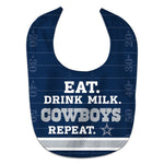 Dallas Cowboys Eat Drink Milk All Pro Baby Bib