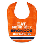 Denver Broncos Eat Drink Milk All Pro Baby Bib