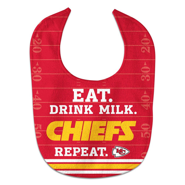 Kansas City Chiefs Eat Drink Milk All Pro Baby Bib