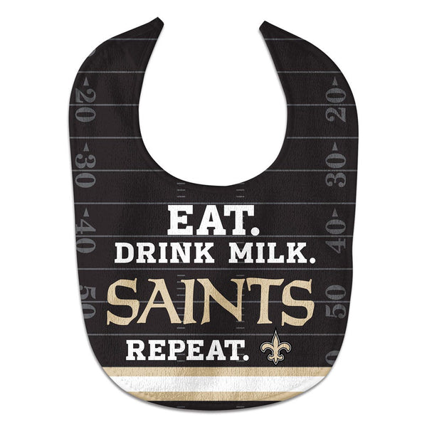 New Orleans Saints Eat Drink Milk All Pro Baby Bib