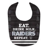 Las Vegas Raiders Eat Drink Milk All Pro Baby Bib