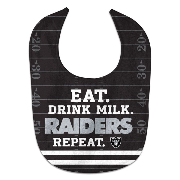 Las Vegas Raiders Eat Drink Milk All Pro Baby Bib