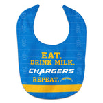 Los Angeles Chargers Eat Drink Milk All Pro Baby Bib