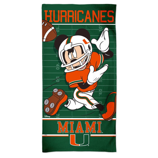 Miami Hurricanes / Disney Spectra Beach Towel 30"  x 60"
