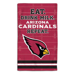 Arizona Cardinals / Littlest Fan NFL EAT Burp Cloth 10" x 17"