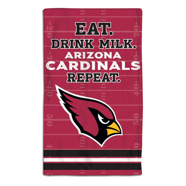 Arizona Cardinals / Littlest Fan NFL EAT Burp Cloth 10" x 17"