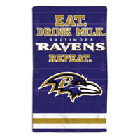 Baltimore Ravens / Littlest Fan NFL EAT Burp Cloth 10" x 17"