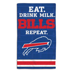 Buffalo Bills / Littlest Fan NFL EAT Burp Cloth 10" x 17"