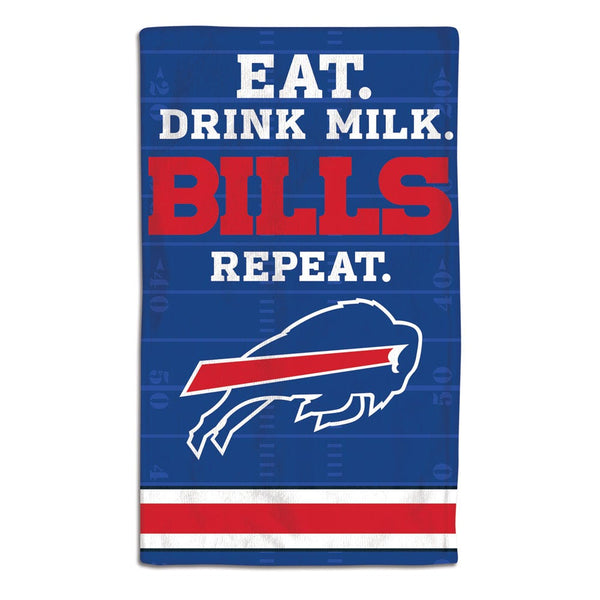 Buffalo Bills / Littlest Fan NFL EAT Burp Cloth 10" x 17"