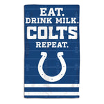 Indianapolis Colts Eat Burp Cloth 10" x 17"