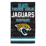 Jacksonville Jaguars / Littlest Fan NFL EAT Burp Cloth 10" x 17"