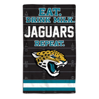 Jacksonville Jaguars / Littlest Fan NFL EAT Burp Cloth 10" x 17"